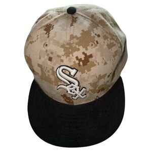 New Era 59FIFTY Chicago White Sox Digi Camo Official On Field‎ Baseball Hat Sz 8